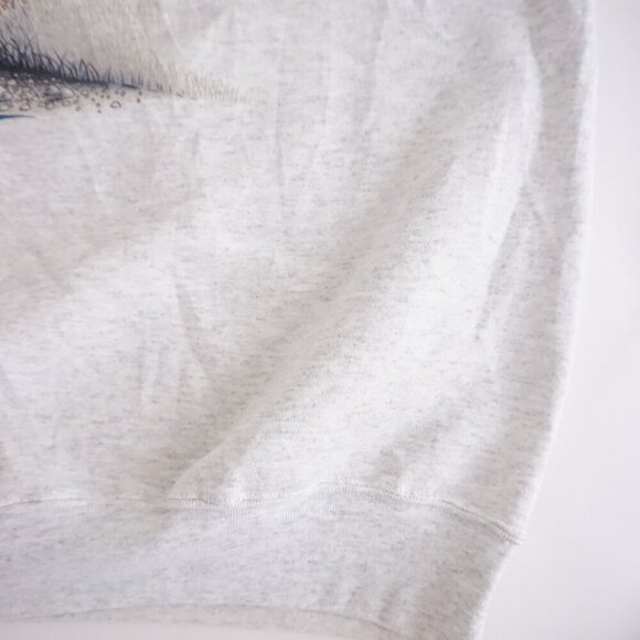 Vintage Gloria Grey Farmhouse Deers Fall Cotton Blend Crewneck Sweater XXXL - Picture 5 of 14